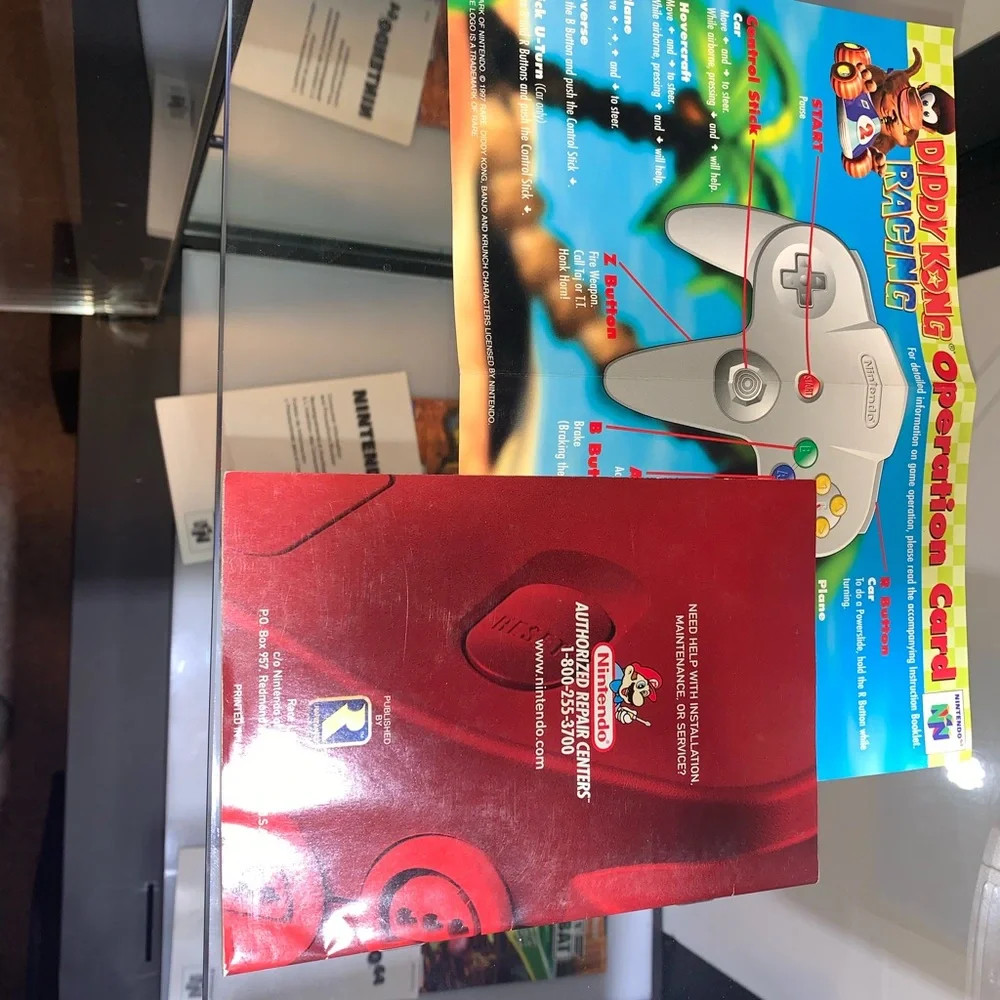 Nintendo 64 video game and manuals bundle